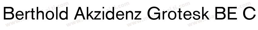 Berthold Akzidenz Grotesk BE Conden字体转换